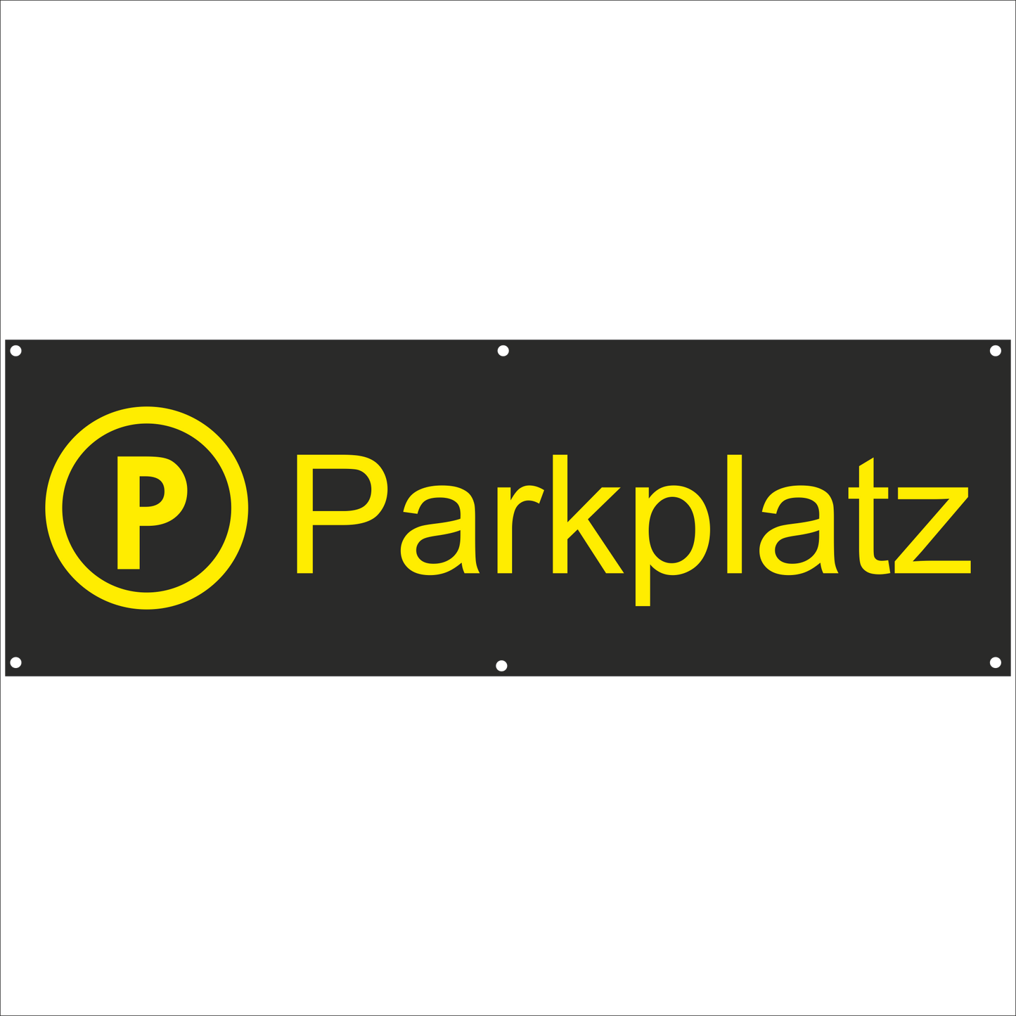 Werbeplane - Gerüstplane - p08 - Parkplatz - NEU - Plane für Baustelle- Garten- Zaun oder Veranstaltung