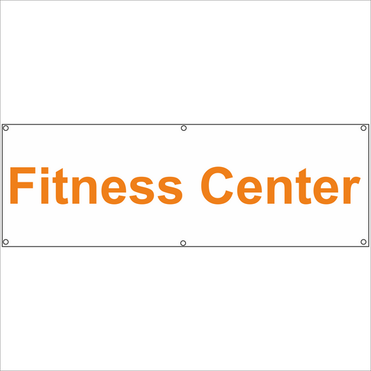 Werbeplane - Gerüstplane - p11 - Fitness Center - NEU - Plane für Baustelle- Garten- Zaun oder Veranstaltung