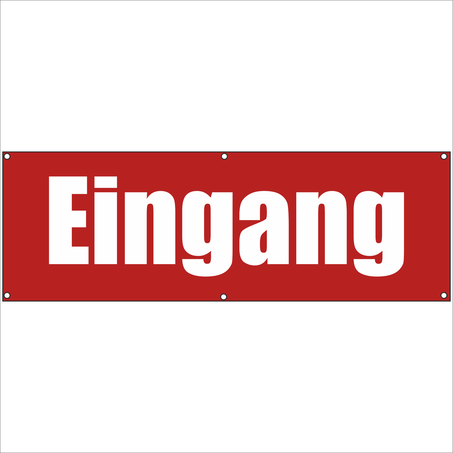 Werbeplane - Gerüstplane - p046 - Eingang - NEU - Plane für Baustelle- Garten- Zaun oder Veranstaltung